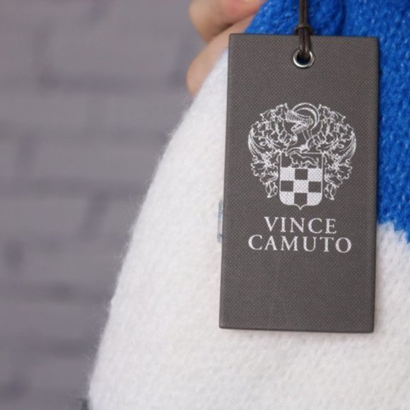 Vince Camuto blue green wool blend sweater c2 - Picture 6 of 6